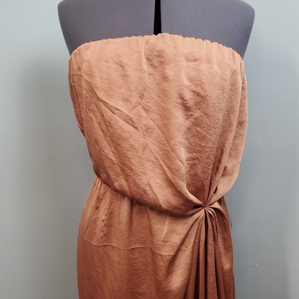 Express Rust Strapless Mini Dress - Picture 4 of 15